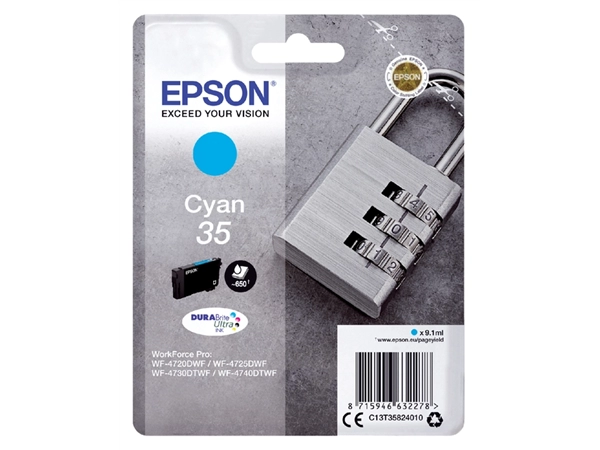 Een Inktcartridge Epson 35 T3582 blauw koop je bij VHK Kantoorartikelen