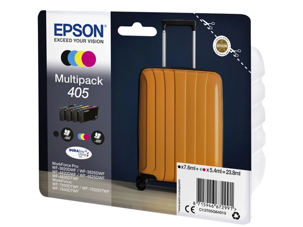 Een Inktcartridge Epson 405 T05G64 zwart + 3 kleuren koop je bij VHK Kantoorartikelen