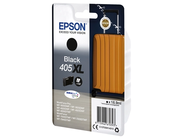 Een Inktcartridge Epson 405XL T05H14 zwart koop je bij VHK Kantoorartikelen