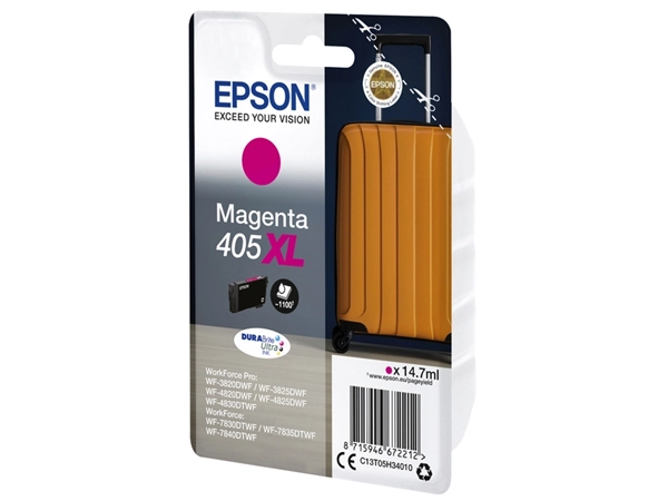 Een Inktcartridge Epson 405XL T05H34 rood koop je bij VHK Kantoorartikelen