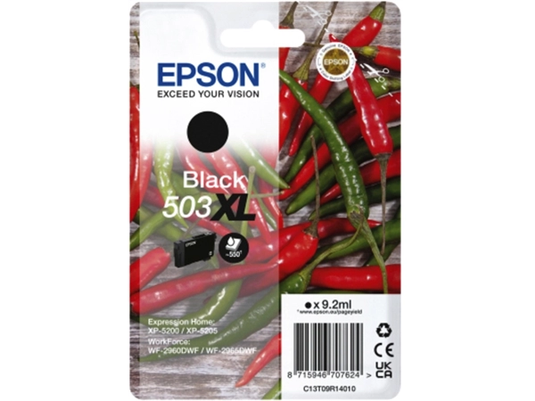 Een Inktcartridge Epson 503XL T09R14 zwart koop je bij VHK Kantoorartikelen