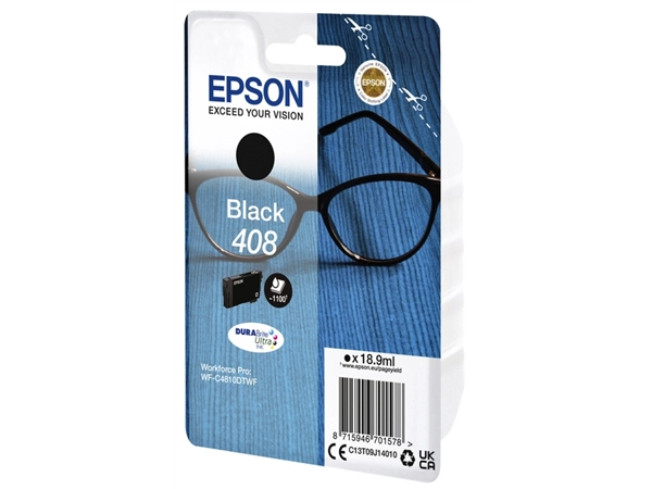 Een Inktcartridge Epson T09J140 408 zwart koop je bij VHK Kantoorartikelen