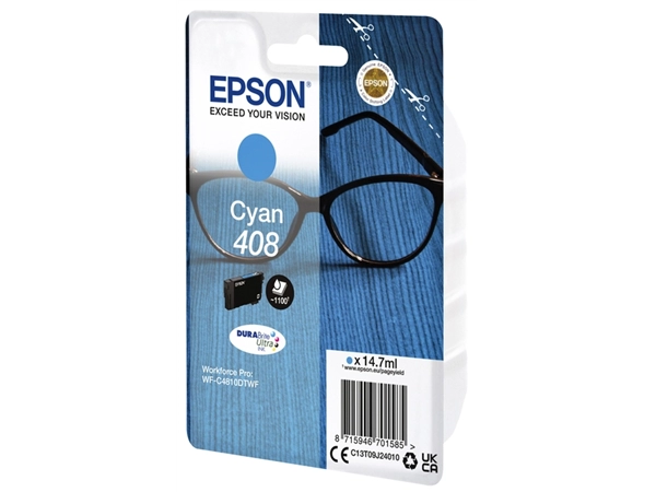 Een Inktcartridge Epson T09J240 408 blauw koop je bij VHK Kantoorartikelen