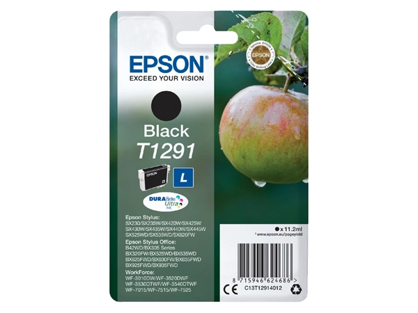 Een Inktcartridge Epson T1291 zwart koop je bij VHK Kantoorartikelen