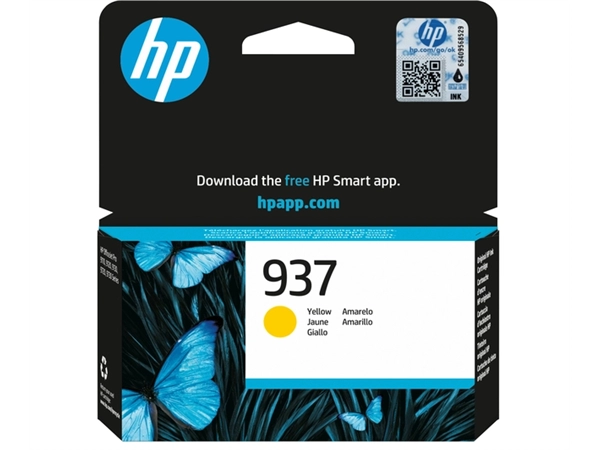 Een Inktcartridge HP 4S6W4NE 937 geel koop je bij VHK Kantoorartikelen