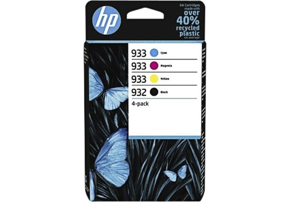 Een Inktcartridge HP 6ZC71AE 932 933 zwart + 3 kleuren koop je bij VHK Kantoorartikelen