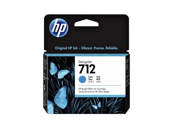 Een Inktcartridge HP 712 3ED67A blauw koop je bij VHK Kantoorartikelen