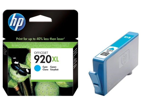 Een Inktcartridge HP CD972AE 920XL blauw koop je bij VHK Kantoorartikelen