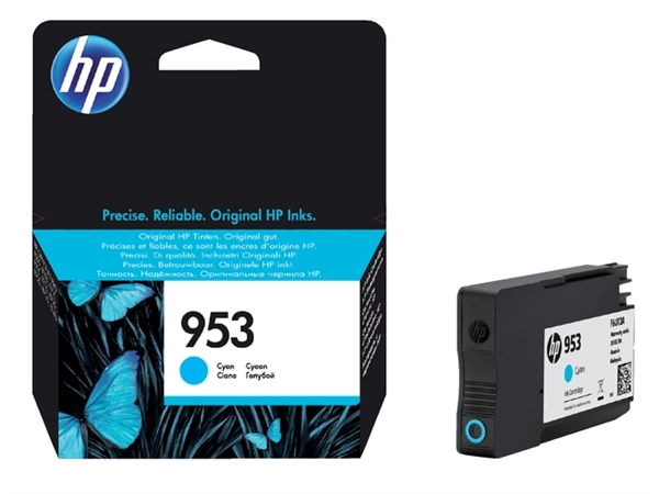 Een Inktcartridge HP F6U12AE 953 blauw koop je bij VHK Kantoorartikelen