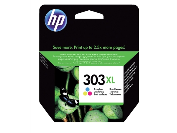 Een Inktcartridge HP T6N03AE 303XL kleur koop je bij VHK Kantoorartikelen