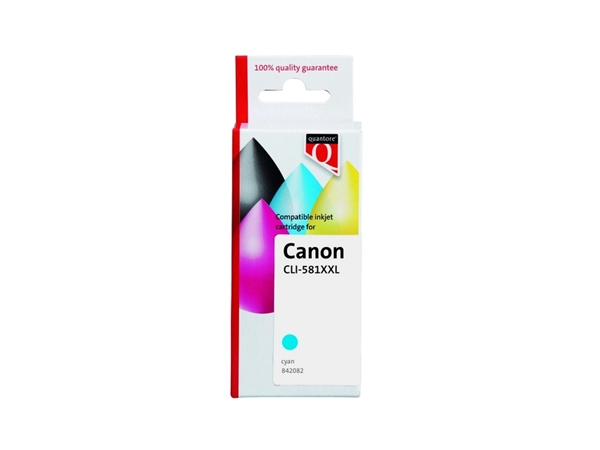 Een Inktcartridge Quantore alternatief tbv Canon CLI-581XXL blauw koop je bij VHK Kantoorartikelen