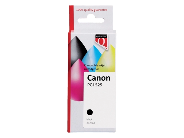 Een Inktcartridge Quantore alternatief tbv Canon PGI-525 zwart koop je bij VHK Kantoorartikelen