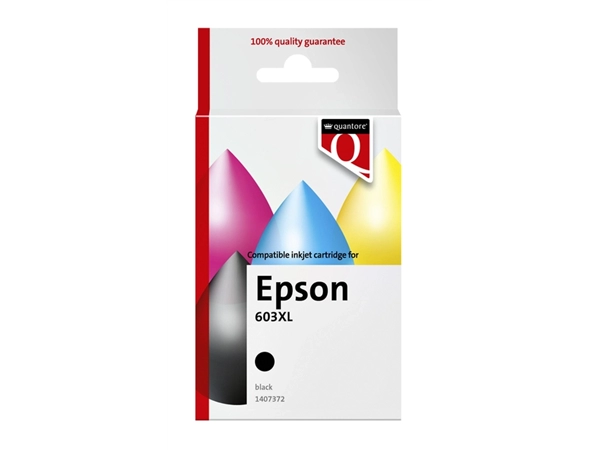 Een Inktcartridge Quantore alternatief tbv Epson 603XL zwart koop je bij VHK Kantoorartikelen