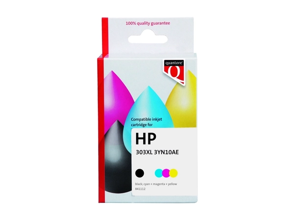 Een Inktcartridge Quantore alternatief tbv HP 3YN10AE 303XL zwart + 3 kleuren koop je bij VHK Kantoorartikelen