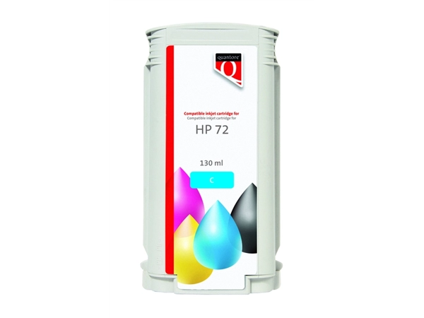 Een Inktcartridge Quantore alternatief tbv HP 72 C9371A blauw koop je bij VHK Kantoorartikelen