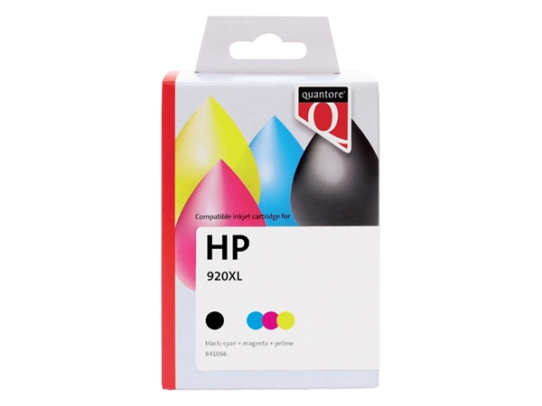 Een Inktcartridge Quantore alternatief tbv HP CH081AE 920XL zwart + 3 kleuren koop je bij VHK Kantoorartikelen