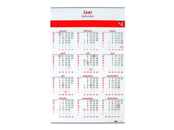 Een Jaarkalender 2025 Quantore koop je bij Hoekmankantoorartikelen.nl