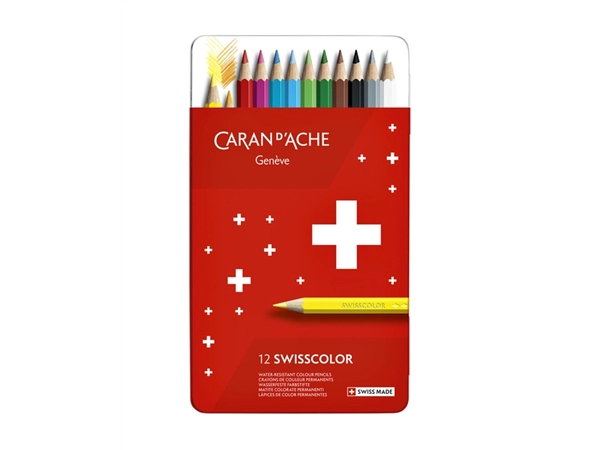 Een Kleurpotloden Caran d'Ache Swisscolor 12stuks ass koop je bij VHK Kantoorartikelen