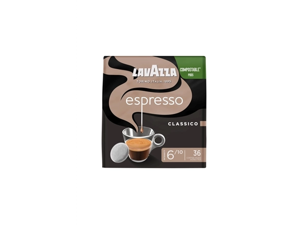 Een Koffiepads Lavazza espresso Classico 36 stuks koop je bij VHK Kantoorartikelen