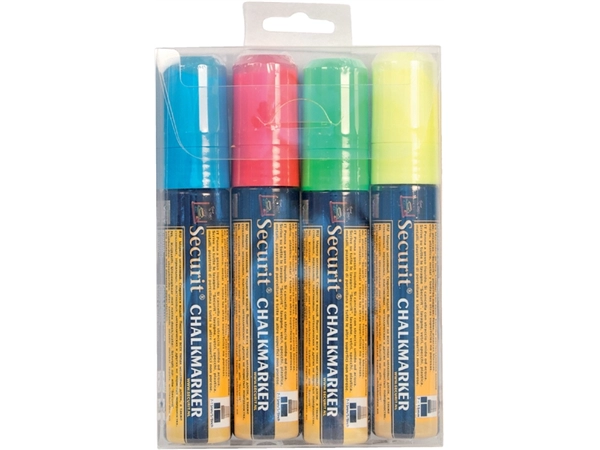 Een Krijtstift Securit SMA-720 blok ass 7-15mm blister à 4 stuks koop je bij Hoekmankantoorartikelen.nl