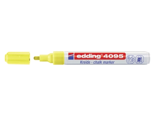 Een Krijtstift edding 4095 rond 2-3mm neon geel koop je bij VHK Kantoorartikelen