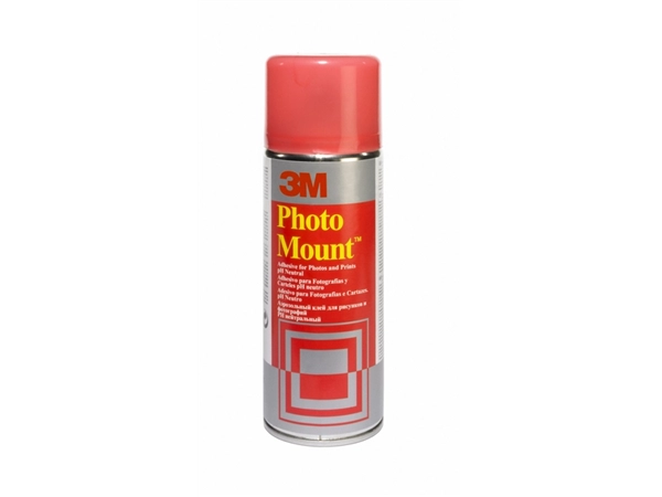 Een Lijm 3M foto mount spray spuitbus 400ml koop je bij VHK Kantoorartikelen