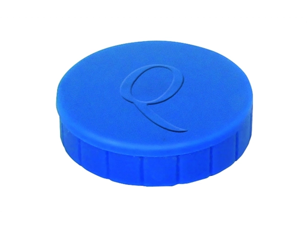 Een Magneet Quantore 20mm 300gram blauw 10 stuks koop je bij Hoekmankantoorartikelen.nl