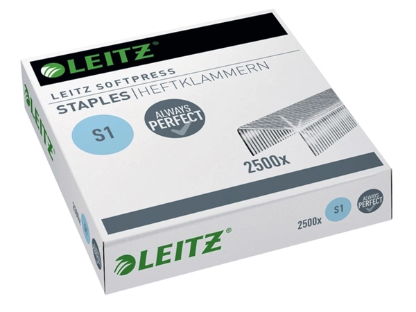 Een Nieten Leitz S1 Softpress verzinkt 2500 stuks koop je bij Hoekmankantoorartikelen.nl