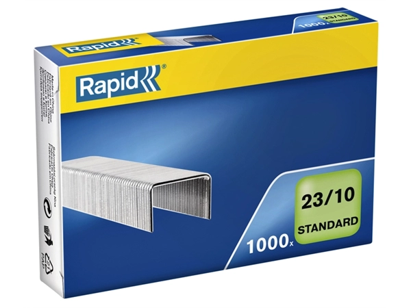 Een Nieten Rapid 23/10 gegalvaniseerd standaard 1000 stuks koop je bij Hoekmankantoorartikelen.nl