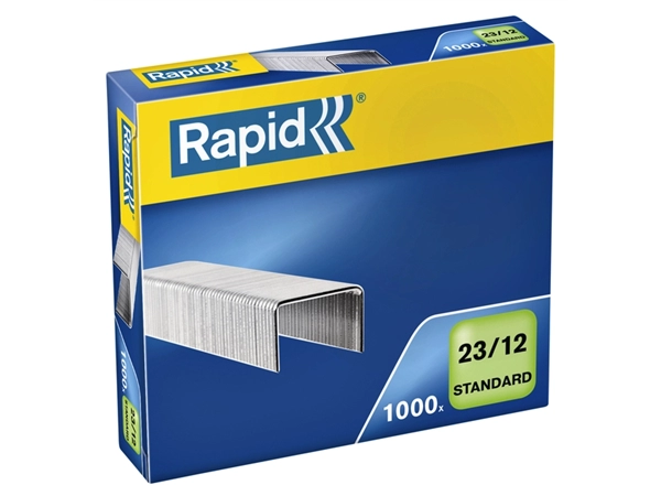 Een Nieten Rapid 23/12 gegalvaniseerd standaard 1000 stuks koop je bij Hoekmankantoorartikelen.nl