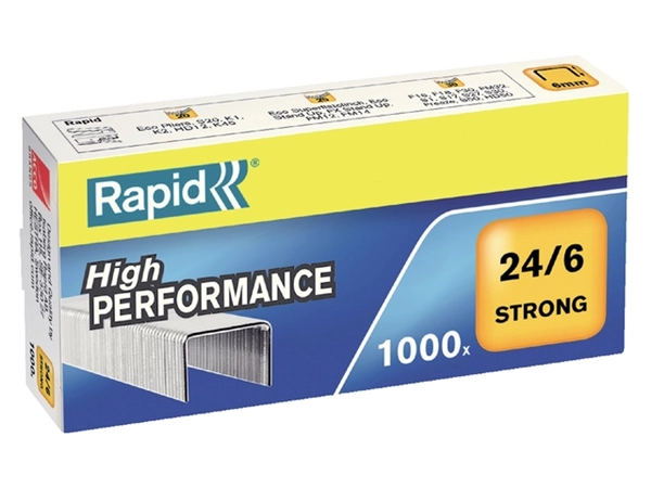 Een Nieten Rapid 24/6 gegalvaniseerd strong 1000 stuks koop je bij VHK Kantoorartikelen