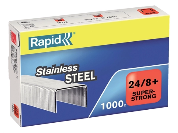 Een Nieten Rapid 24/8 RVS superstrong 1000 stuks koop je bij Hoekmankantoorartikelen.nl