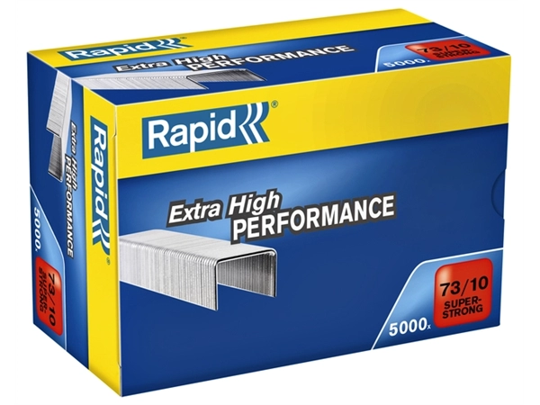 Een Nieten Rapid 73/10 gegalvaniseerd super strong 5000 stuks koop je bij Hoekmankantoorartikelen.nl