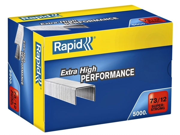 Een Nieten Rapid 73/12 gegalvaniseerd super strong 5000 stuks koop je bij Hoekmankantoorartikelen.nl