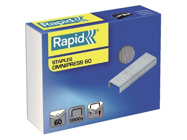 Een Nieten Rapid Omnipress 60 1000 stuks koop je bij Hoekmankantoorartikelen.nl