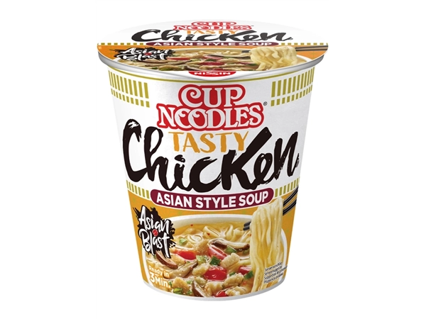 Een Noodles Nissin tasty chicken cup koop je bij VHK Kantoorartikelen