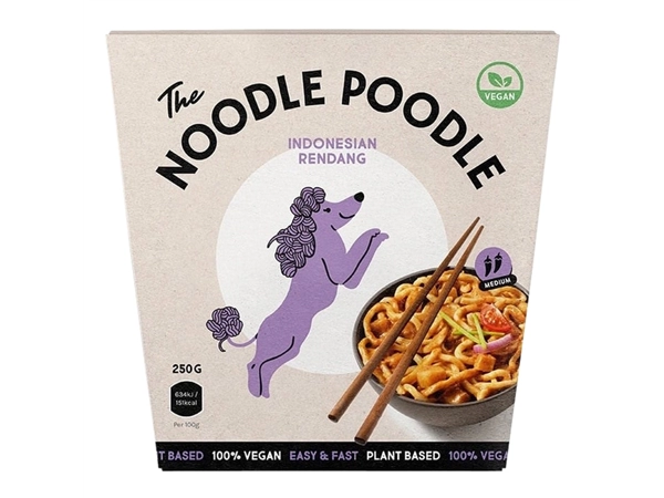 Een Noodles The Noodle Poodle Indonesian rendang 250gr koop je bij VHK Kantoorartikelen