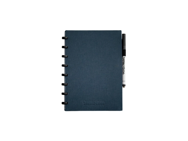 Een Notitieboek Correctbook A5 blanco 40blz linnen steel blue koop je bij VHK Kantoorartikelen