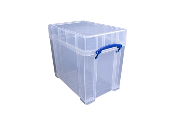 Een Opbergbox Really Useful 19 liter 395x255x330mm transparant wit koop je bij VHK Kantoorartikelen