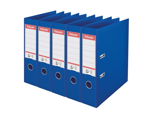 Een Ordner Esselte Vivida No.1 multipack 75mm A4 5 stuks blauw koop je bij VHK Kantoorartikelen