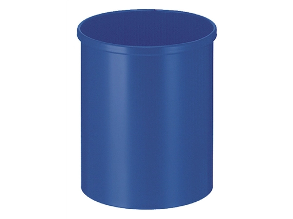 Een Papierbak VepaBins rond Ø25.5cm 15 liter blauw koop je bij VHK Kantoorartikelen