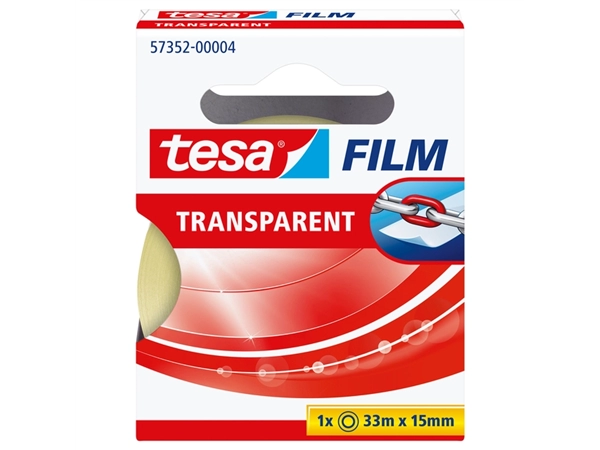 Een Plakband tesafilm® 33mx15mm Transparant in doosje koop je bij Hoekmankantoorartikelen.nl