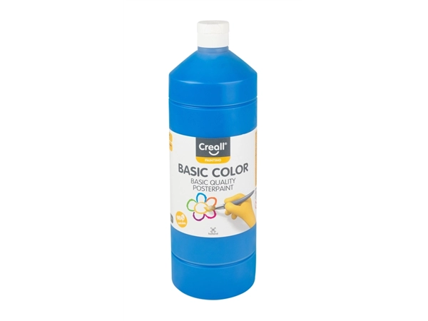 Een Plakkaatverf Creall basic blauw 1000ml koop je bij Hoekmankantoorartikelen.nl