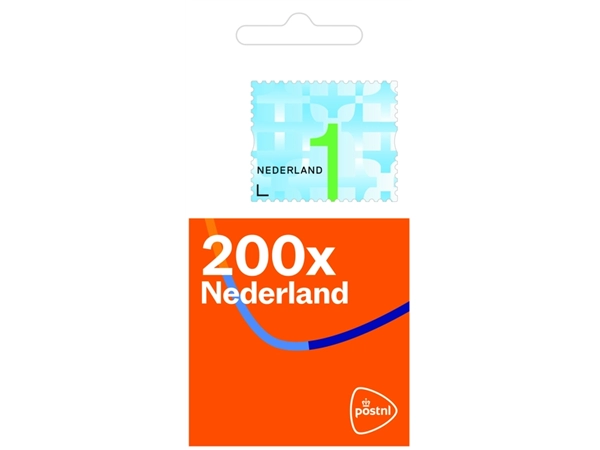 Een Postzegel Nederland Waarde 1 zelfklevend rol à 200 stuks koop je bij VHK Kantoorartikelen