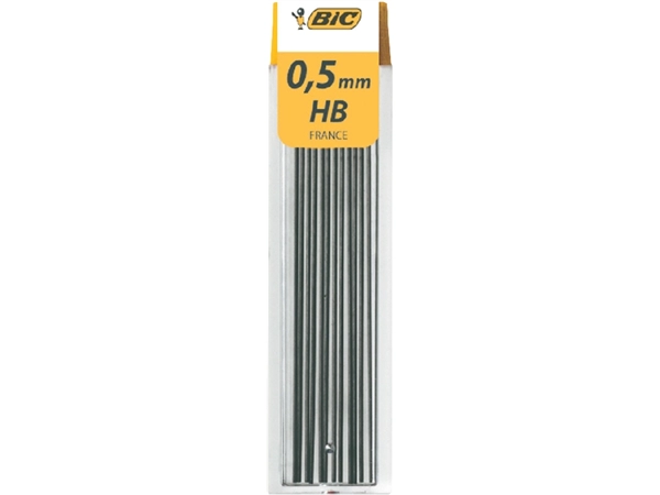 Een Potloodstift Bic HB 0.5mm koker à 12 stuks koop je bij Hoekmankantoorartikelen.nl