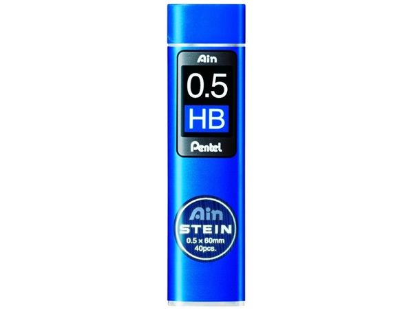 Een Potloodstift Pentel Ain Stein HB 0.5mm koker à 40 stuks koop je bij Hoekmankantoorartikelen.nl