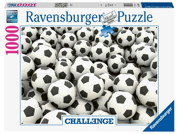 Een Puzzel Ravensburger Voetballen challenge 1000 stukjes koop je bij VHK Kantoorartikelen