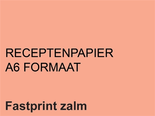 Een Receptpapier Fastprint A6 80gr zalm 2000 vel koop je bij Hoekmankantoorartikelen.nl