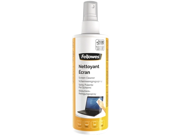 Een Reiniger Fellowes beeldscherm spray 250ml koop je bij VHK Kantoorartikelen