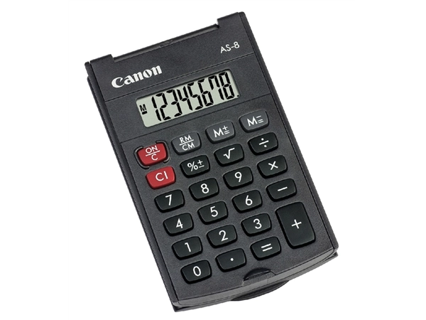 Een Rekenmachine Canon AS-8 koop je bij VHK Kantoorartikelen